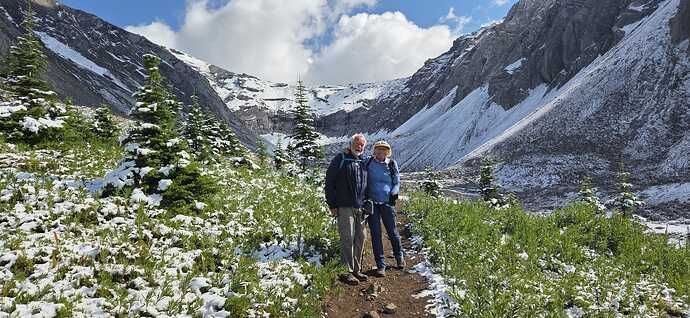 3 Aug - Fresh snow at Ptarmigan Cirque