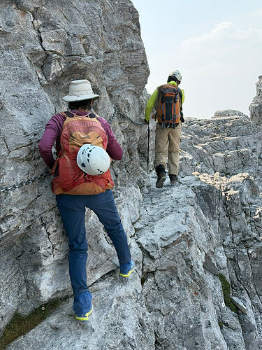 2 Aug - via ferrata on Yamnuska Traverse