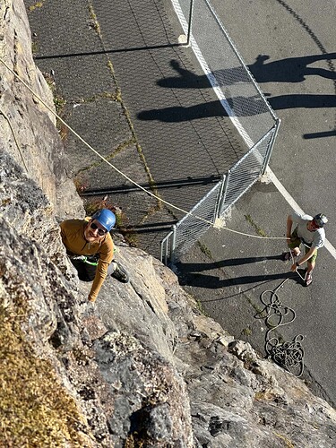 Ben on top of the Nose (5.9). (Photo: Tyler Kennedy)
