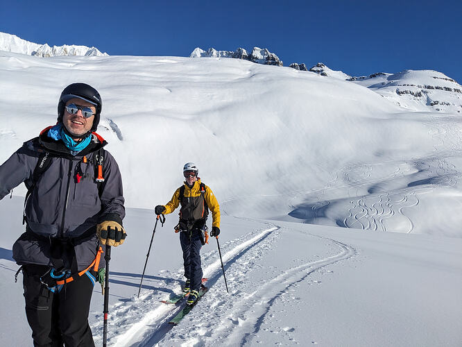 Two skiers on Icefields